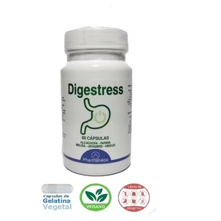 Digestress 60 capsulas, PharmaHebe. Alcachofa , Papaya, Melilsa, Jenjibre, Hinojo - 1
