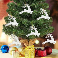 Set De 12 Pintorescos Collares De Reindeer Para Navidad Decoraciones De Árbol De Navidad Con Colgantes De Mini Cerdos Esenciales Para Decorar Fiestas De Fin De Año - details 2