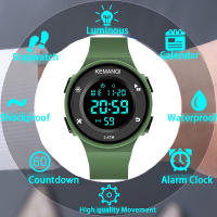 Reloj Digital Para Hombre LED Deportivo Reloj Militar Con Alarma Y Luz Luminosa Resistente Al Choque Y Al Agua Multifuncional Material De Correa De Silicona - details 20
