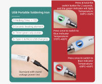 Lápiz Soldador Portátil WUTA Con Carga USB 5V Para Joyería Artesanía De Cuero Y Cera Herramienta De Soldering Para Melting De Cera - details 3