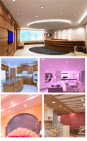 Spotlight LED Recorrido 10W/15W Para Techo RGB Luz Baja Para Decoración De Habitaciones AC 85-220V Blanco Frío Y Calido Panel LED Redondo - details 7