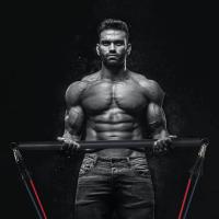 Barra De Entrenamiento Para Todas Las Bandas De Resistencia Con Clip Ejercicio Portátil Para Gimnasio Doméstico Completo Cuerpo - details 5