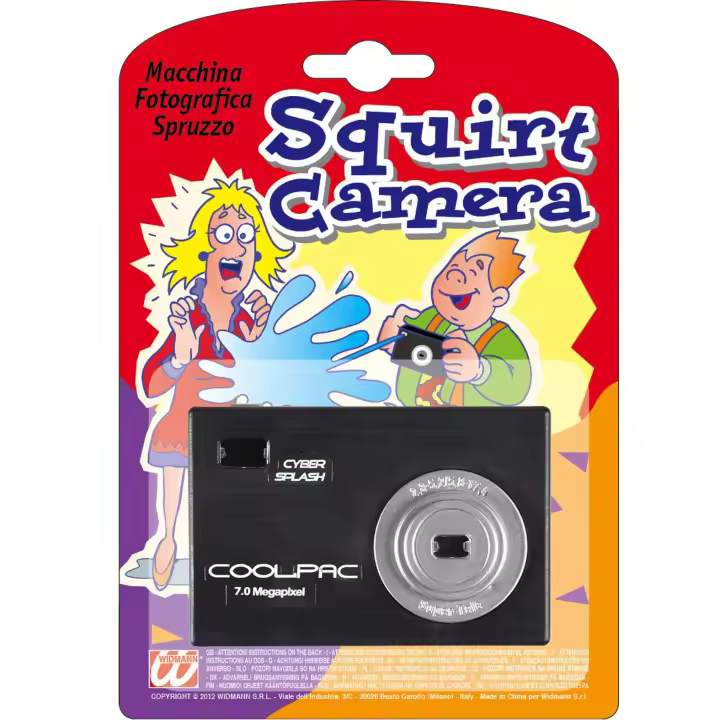 Cámara Fotográfica Con Chorro De Agua. Accesorios Para Broma, Adultos. #Widmann #4823C - 1