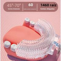 Cepillo De Dientes Eléctrico Para Niños En Forma De U Silicona Cartoon Inteligente 360 Grados Cepillo Sonic Recargable Automático - details 1