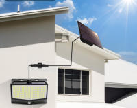 Lámpara Solar LED 468 LEDs Exterior Impermeable Con Sensor De Movimiento Iluminación De 3 Lados Para Garage Jardín Foco De Iluminación Solar - details 13