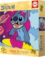Educa - Puzzle Lenticular Stich 3D Prime de 500 Piezas . Incluye Pegamento Fix Puzzle. Medidas: 48 x 34 cm.  Educa 20272 - details 4
