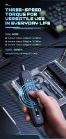 JAKEMY 180-en-1 Destornillador Eléctrico Inalámbrico Con Cables Magnéticos Kit De Reparación Para Móvil PC Gafas Herramientas Precision Bits Regalo Para Hombres - details 3