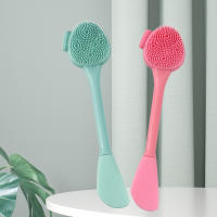 Cepillo De Silicona Para Limpieza Facial Herramienta De Masaje Facial Eliminador De Quistes Y Puntos Negros Doble Cara Exfoliador Para Cuidado De La Piel - details 4