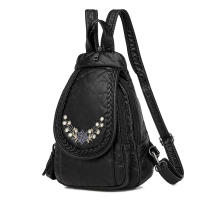 Mochila Pequeña De Cuero Genuino Para Mujer Bolso De Hombro Suave De Cuero Oveja De Alta Calidad Moda Escuela Para Teenager Chicas - details 9