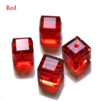 100PCS Cuentas De Cristal Transparentes De 4mm Para Fabricación De Joyería DIY Cuentas Espaciadoras Forma Cubo - details 6