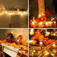 Luz De Maple Artificial 3/5M Hojas De Árbol De Navidad Decoración De Jardín Guirnalda Lámpara Para Fiesta Y Decoración Del Hogar - details 7