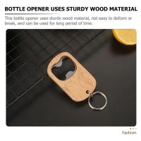 Abrepuertas De Madera Con Cadena Accesorios Para Cerveza En Lata 1/2/4 Piezas Para Barra Cocina Fiestas Llavero Universal - details 6