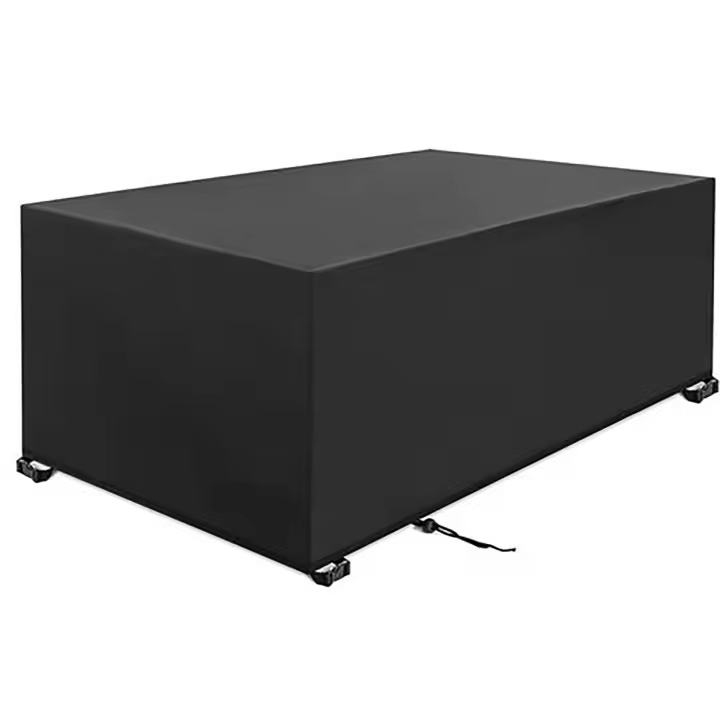 Funda para Mesa de Jardín Impermeable - 180x120x74 Cm - Negro - 1