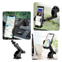 Soporte Universal Para Teléfono Móvil 360° Para Parabrisas De Coche Soporte De Mesa De Coche Adhesivo Para iPhone 17 16 15 Samsung Xiaomi - details 8