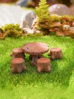 Accesorios De Jardín En Miniatura De Setas Y Árboles Resina Decorativa Para Paisaje Creativo Y Manualidades - details 3