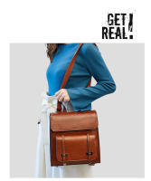 Mochila De Cuero Genuino Para Mujer Bolsa De Viaje Con Portátil Capacidad De 20-35 Litros Estilo Preppy Saco De Hombro - details 3