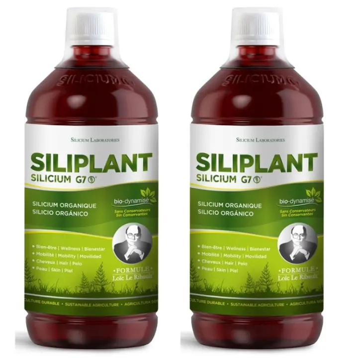 Silicium Siliplant G7 Silicio Biodinamizado 1000ml + 1000ml Duplo Promocion Silicium G5 - 1