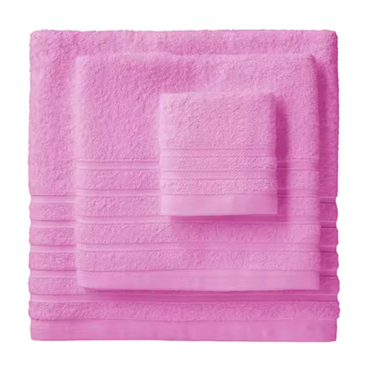 Lanovenanube - Toalla baño DIAMANTE - 100% algodón rizo americano - Color Lila - 1