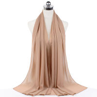 Nueva Elegante Bufanda De Mujer 2023 Modesta En Chiffón Sólido Tamaño Grande Abrazadora Para Cabeza Y Cuello Protección Solar Estilo Fashion - details 38