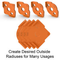 Plantillas De Radio Para Router De Madera Juego De Herramientas Para Trabajar La Madera ABS De Alta Dureza Herramienta Combinada Para Milímetros - details 1