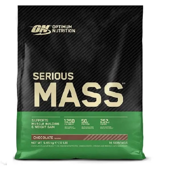 Optimum Nutrition SERIOUS MASS 5,45Kg - Suplemento Dietético para Ganar Peso y Aumentar Masa Muscular - 1