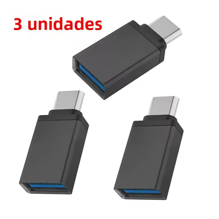 Adaptador OTG USB 3.0 a Tipo C Hembra a Macho Carga Rápida Adaptador USB C Para Xiaomi Samsung Laptop PC Conector a USB a Conector B Tipo-C Voltaje De Entrada 5v Voltaje De Salida 5v - 1