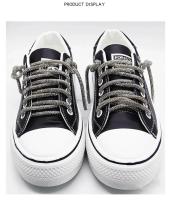 Cordones De Zapatillas De Lujo Con Diamantes Arco Iris Cordones Redondos Para Zapatos Y DIY Tamaños Variados 100/120/140/160CM - details 1