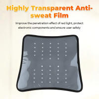 Cinturón de terapia de luz roja LED, multifuncional, con compresas calientes infrarrojas lejanas y almohadillas de masaje para hombros y rodillas. - details 10