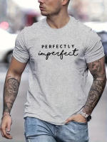 Camiseta De Algodón 100% Para Hombres Verano Estilo Casual Con Estampado Redondo Manga Corta Cuidado Facilidad Transpirable - details 5