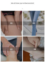 Parches De Pierna Invisible Desvanecida Anti-Fricción Absorción De Sudor Parche De Pierna Antirrubido Cuidado Del Cuerpo Material Algodón Elástico - details 3