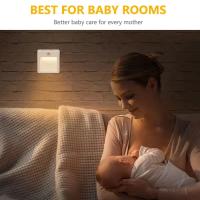 Lámpara Nocturna LED Con Sensor De Movimiento Luz Sin Cable Para Dormitorio Pasillo Iluminación Ajustable EU UK AU Enchufe - details 17