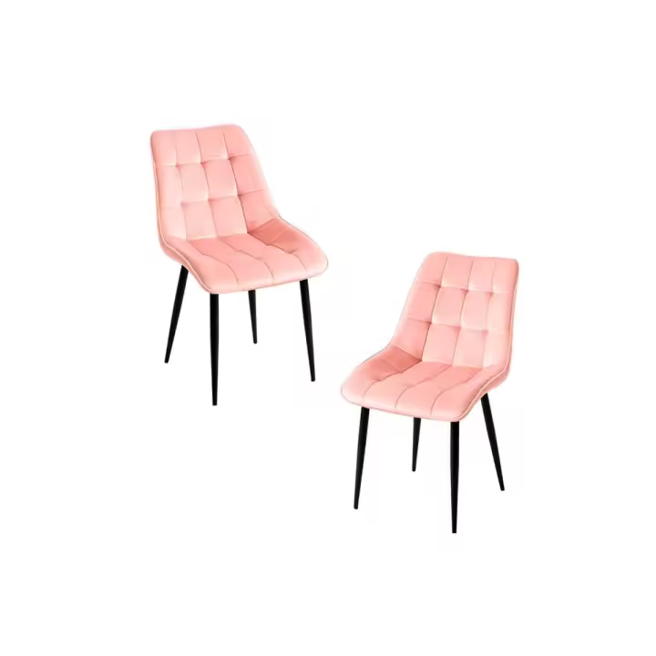 Pack 2 Sillas Cade Terciopelo - Rosa - 1
