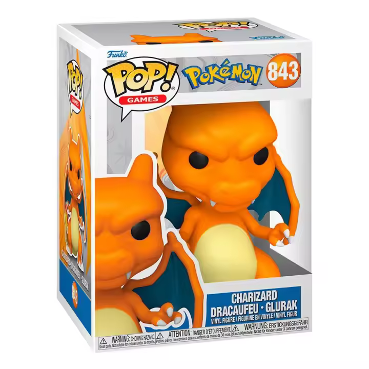 Funko Figura De Vinilo De Pokemon Pop! Games Charizard (emea) 9 Cm - 1