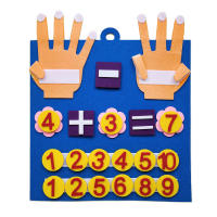 Juguetes Montessori Para Niños Juego De Aprendizaje Temprano De Conteo Con Números De Dedos En Terciopelo Educativo Para Inteligencia Infantil - details 0