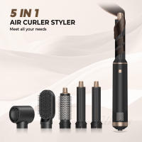 Cepillo secador de pelo 5 en 1, cepillo de secado de pelo, rizador de aire, estilizador de envoltura de rizador de aire, cepillo de aire caliente desmontable, cepillo de secado de iones negativos,1000 vatios de potencia - details 0