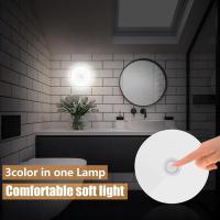 Lámpara Nocturna USB Recargable LED Para Armario De Cocina Escalera Luz De Armario Botón De Encendido Sin Cable - details 0