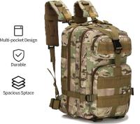 Mochila Militar Hombre 25L Mochila de Asalto Molle Mochila Táctica Mochila de Combate Campamento de Senderismo al Aire Libre Multibolsillos Mochilas Caza de Pesca Caza Senderismo 20L - details 3