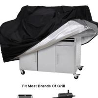 Funda para Barbacoa, 147x61x117cm Funda Impermeable, Fabric BBQ Cubierta para Parrilla de Barbacoa Duradera Anti-Viento Anti-UV Anti-Humedad, Negro - details 2