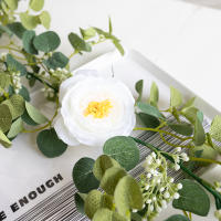 Guirnalda De Flores Artificiales De Rosas Para Boda Decoración De Hogar Y Habitaciones Arco De Jardín Primavera Otoño Planta Falsa De Vínculo - details 4