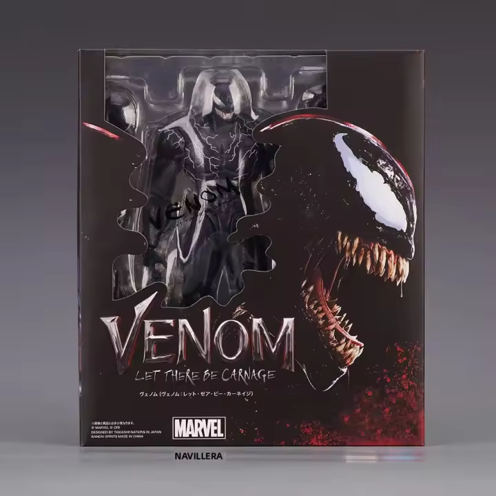 Figura De Acción Shf Venom Ko Carnage Caballo Modelo Estatua Coleccionable Adorno Juguetes Para Niños Y Adultos Fans De Marvel - 1