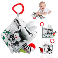 Libro De Tela Para Bebés Juguete De Desarrollo Temprano Montessori Actividad Sensorial Blanco Y Negro Para Niños De 0 a 12 Meses Regalos Para Bebés - details 0