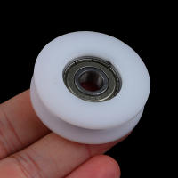 Rodamiento De Cadena De Acero 608ZZ 8x40x11.5MM Para Linea De Plástico POM Con Envolvente De Cinta Adhesiva U Groove Blanco - details 8