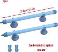 Tubo de aireación de burbujas de aire de 2 piezas, accesorios de bomba de piedra de burbujas, accesorios difusores de bomba de oxígeno para bombas de acuario e hidroponía de 10 pulgadas azul - details 0