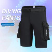 Shorts De Neopreno 3mm Para Buceo Shorts De Buceo Tech Unisex Con Cremallera D Y Agujero De Fuga Para Equipo De Buceo Accesorios De Surf Shorts De Cargo Para Hombres Y Mujeres - details 2