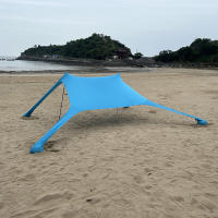 Carpa De Playa Al Aire Libre Refugio Del Sol Para Camping Sombrilla Unipersonal Impermeable Y Antiviento UPF50+ Portátil Para Familia - details 5