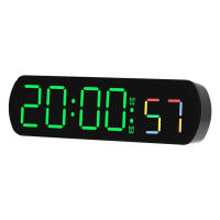 Reloj De Mesa Digital Con Control De Voz Alarma Dual Temporizador Modo Nocturno 12/24H LED Reloj De Pared Para El Despacho - details 12