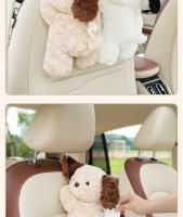 Muñeco De Peluche De Panda Rojo Estuche De Papel Higiénico De Muñeco De Peluche Para Decoración Del Hogar Figura De Perro Oso Kawaii Para Colgar En La Pared - details 6
