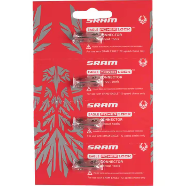 SRAM | Eslabón De Cadena Eagle Powerlock  4uds  Plata - Pack 4 Powerlock Sram Conector 
Compatible con: cadenas de 12v
Color: Plata - 1