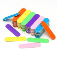 100 Pcs Archos De Uñas De Madera Doble Lado Mini Archos De Uñas Desechables Colores Sandpaper De Papel De Hierro Herramientas De Pulido Y Polvo Para Manicura - details 1