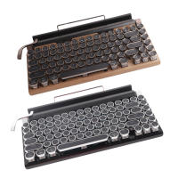 Teclado Mecánico Vintage Sin Cables De 83 Teclas Con Switches Azules Y Carcasa De Metal VBESTLIFE Para Escritorio - details 4
